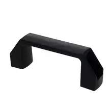 

MroMax Square Handles Plastic 90~180mm Black Cabinet Handle Drawer knobs Pulls Kitchen Door Knobs Cupboard Wardrobe