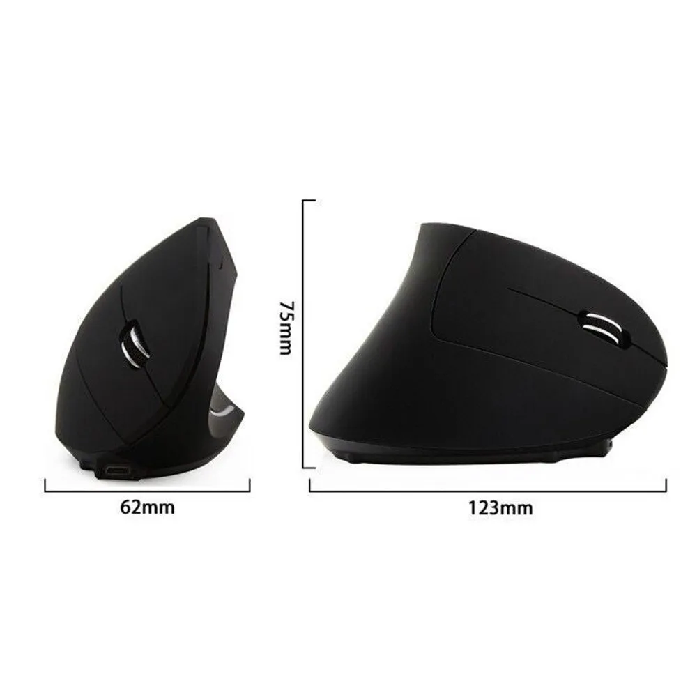Мода 1600 dpi USB мышь беспроводная мышь 2,4 ГГц игра эргономичный дизайн вертикальная мышь