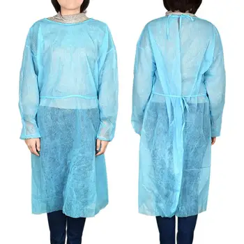 

6pcs Safety Clothing Disposable Isolation Clothes Bandage Coverall Gown Anti Dust Isolation Labour Suit Nonwoven Protection