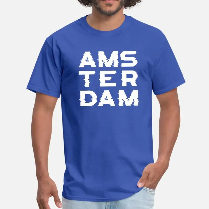 

Vintage Amsterdam Shift T-Shirt For Men Woman Round Collar Casual Men's Tshirt Oversize S-5xl Male High Quality