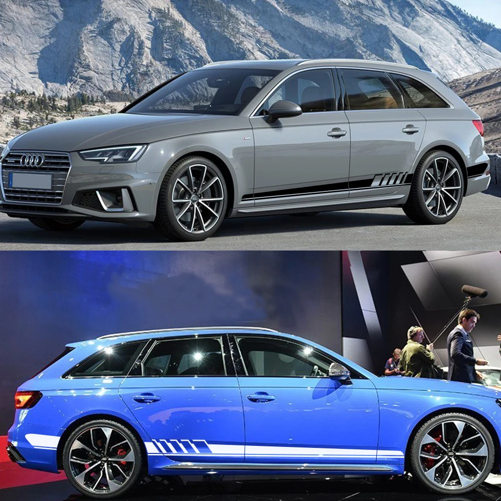 Для Audi A4 B5 B6 B7 B8 B9 A3 8P 8V 8L A6 C6 C5 C7 4F A5 A1 8X A7 A8 Q5 Q7 Q3 Q1 TT аксессуары 2 шт. наклейка на
