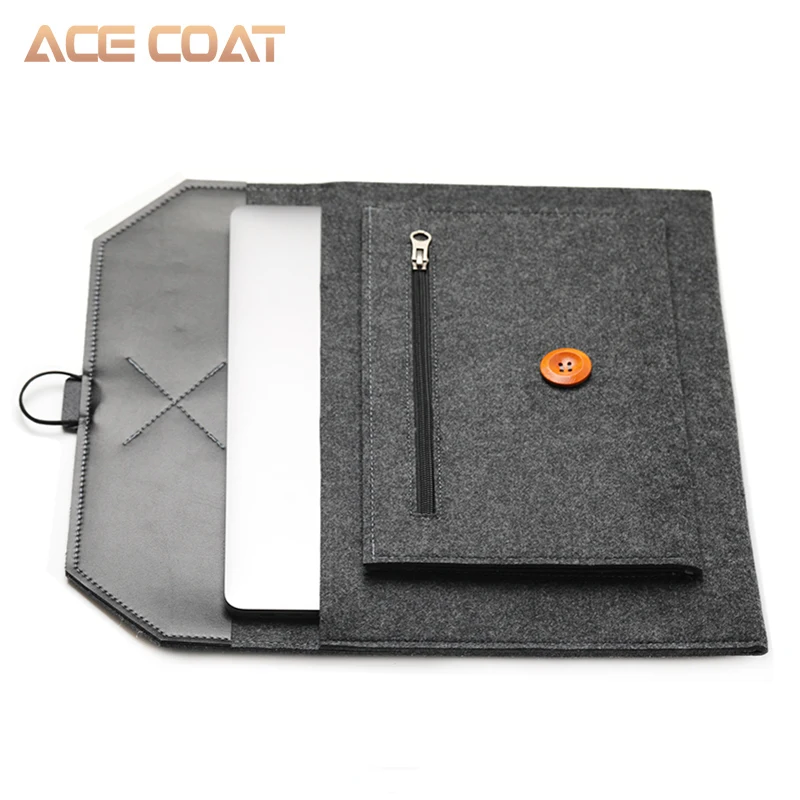 Чехол для ноутбука ACECOAT с ручками и карманами для MacBook Air/Pro 15,4 retina 13,3 дюймов/клатч для ноутбука