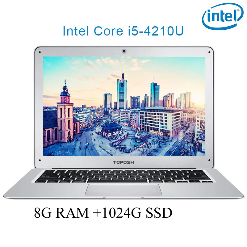 P07 ноутбук 8G ram 1024G SSD i5 4210U 14 "Untral-тонкий ноутбук игровой настольный компьютер