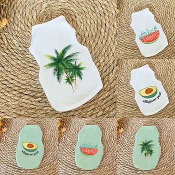 

Pet Vest Striped Comfortable Summer Clothes Puppy Dog Accessory Durable Sleeveless Dog Shirt Dog Clothes Summer Thin Cat T-shirt