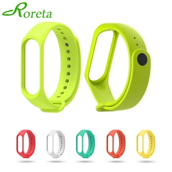 

For Xiaomi Mi Band 4 5 Band 3 Strap Silicone Wristband Bracelet Replacement for Mi Band 5 4 3 Wrist TPU Strap New