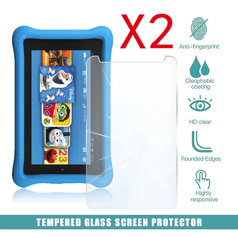 Tempered Glass Screen Protector For Amazon Kindle Fire Kids Edition 8" 2017 