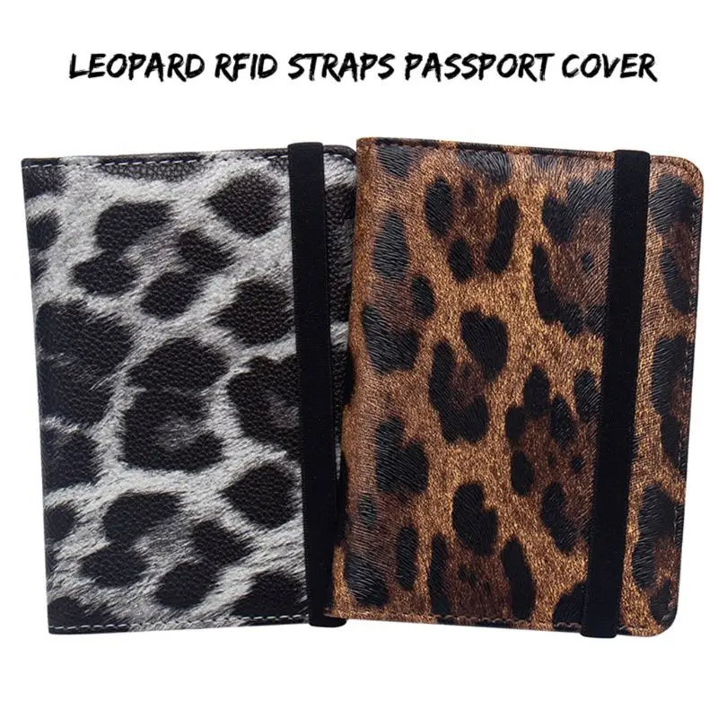 Кожаный чехол для паспорта с леопардовым узором, чехол для кредитных карт, дорожный кошелек для мужчин и женщин X7XC