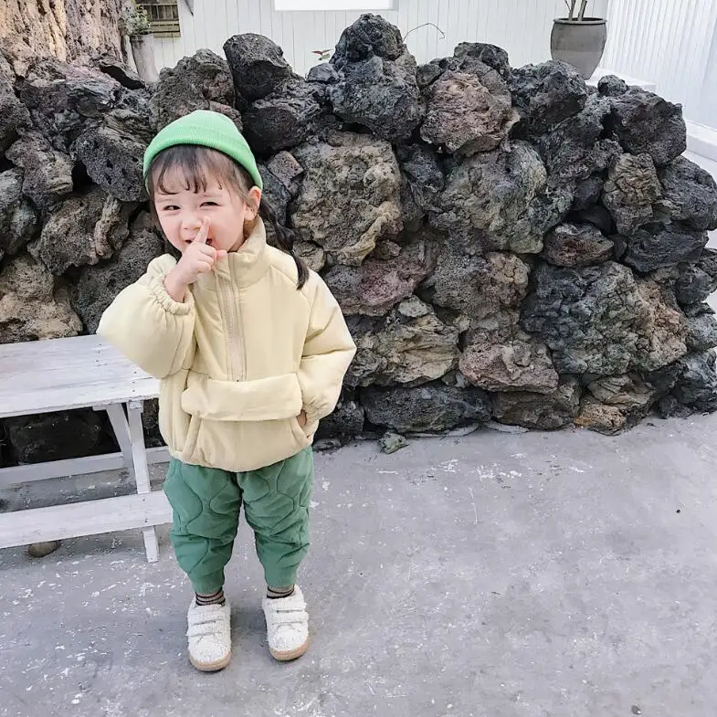 Новинка года,, пальто для мальчиков и девочек Утепленная зимняя куртка с длинными рукавами для детей от 2 до 7 лет, HH183