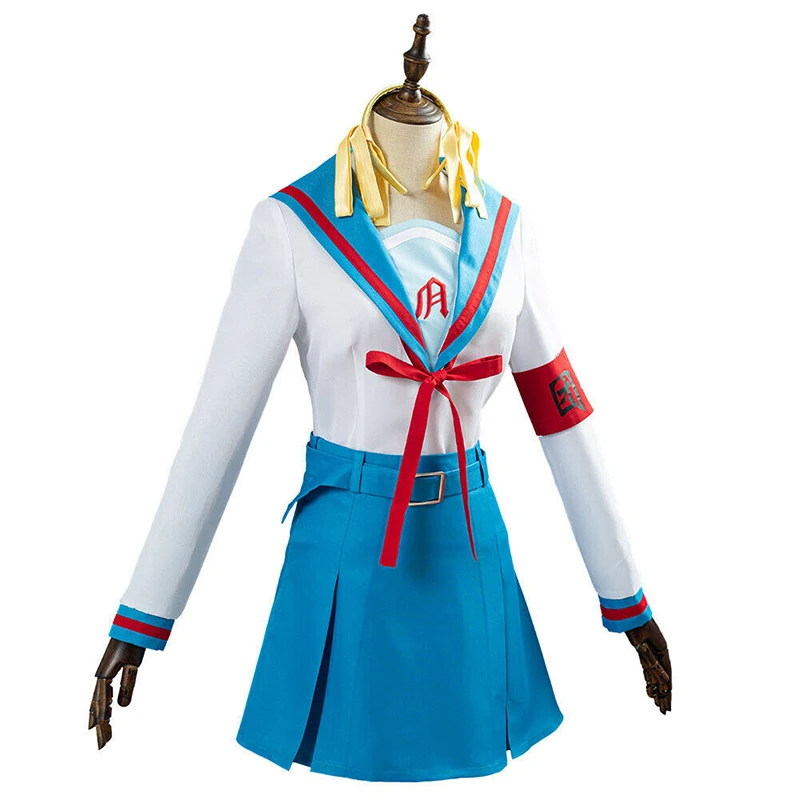 The Melancholy of Haruhi Suzumiya-Inspired Haruhi Suzumiya School Uniform Costume for Women (Unofficial)