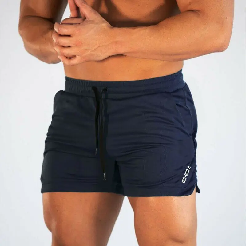 Мужские шорты для бега, шорты для тренировок, бодибилдинга, спортзала, Спортивная мужская повседневная одежда, мужские шорты для фитнеса, бега, тренировок - Цвет: Dark Blue