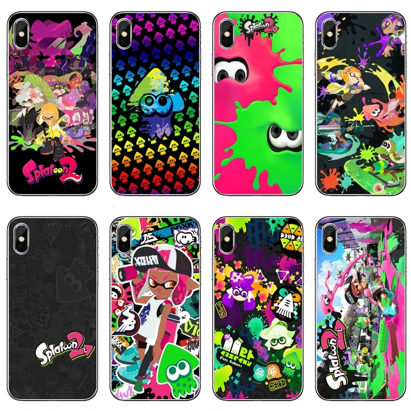 

soft cover case colorful Splatoon 2 For Samsung Galaxy A10 A30 A40 A50 A60 A70 A6s A8 A9s J4 J6 Prime Plus 2018
