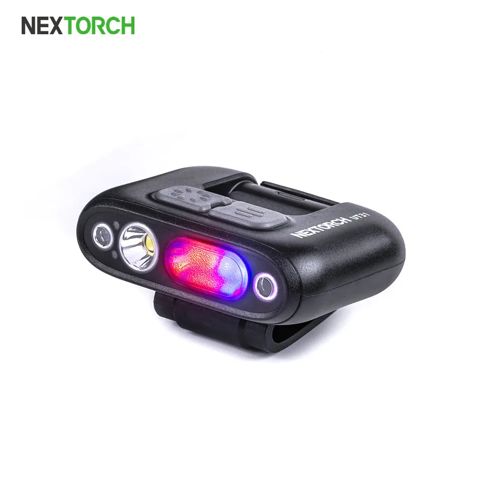 NEXTORCH Head Lamp 3 Light Source 220 Lumen Led TypeC Rechargeable IPX4 Waterproof Blue Red Flash Emergency Warning | Лампы и