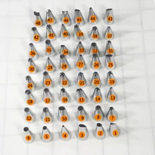 Золото отбеливающая серия Chun ли хлебозаводов узор инструмент для декорирования 48/36/34/Глава 6 носик для украшения Нержавеющая сталь набор