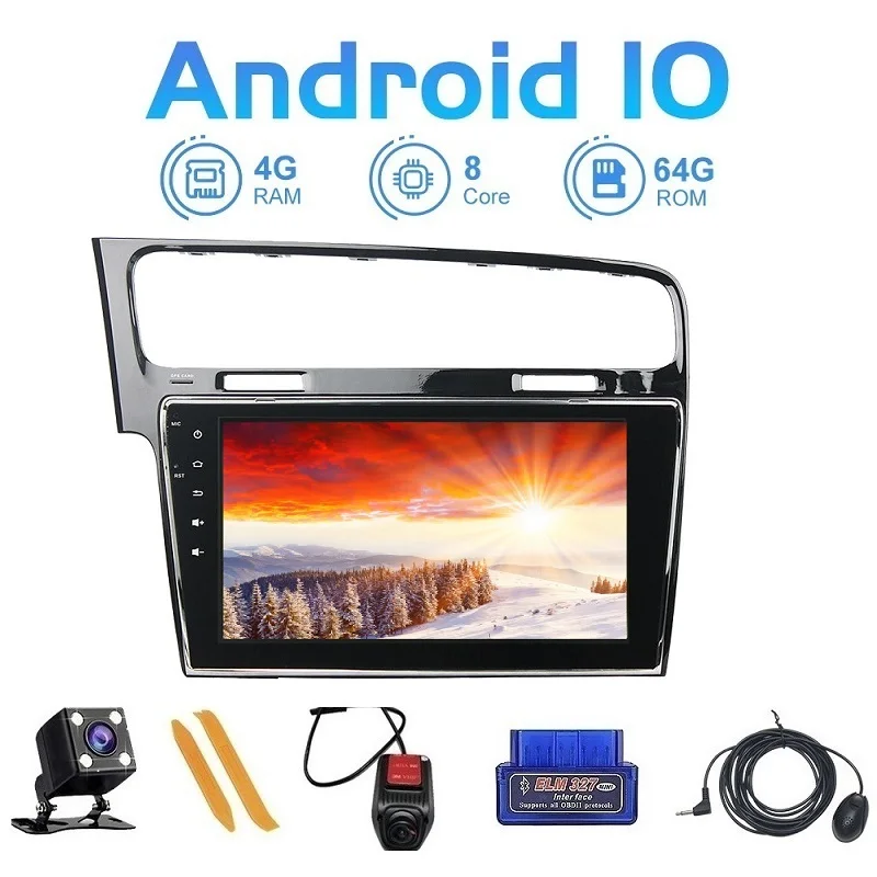 Автомобильный мультимедийный плеер TOOPAI стерео-система на Android 10 с 9 "экраном GPS
