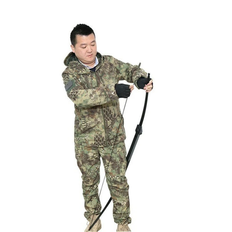 Portátil para Caça Tiro ao ar Libras Arco Dobrável Takedown Brinquedo Puxar Reta Recurvo Longbow Livre Jogos 30-50 12 Arco e flecha