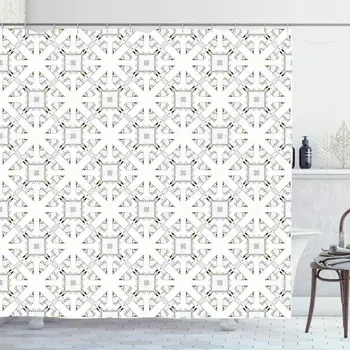 

Shower Curtain for Bathroom 72x72 Beautiful Melting Colorful Pattern Ceramic Tiles Abstract Color Craft Creative Form Geometric