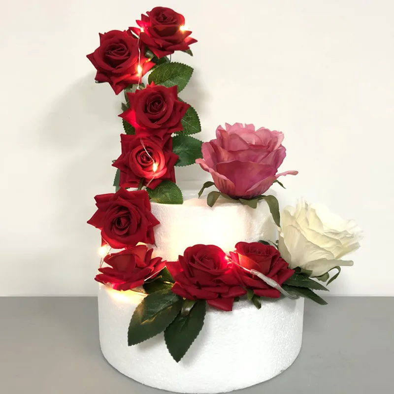 Пекарня торт украшение романтическое предложение Красная роза цветок плагин День Святого Валентина Любовь вечерние десерт наряды