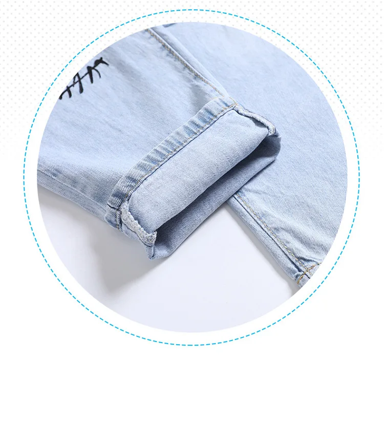 Ripped Jeans For Women Thin Loose Vintage Female Fashion Women High Waist New Style Mom Jeans Women Pants Casual Jeans