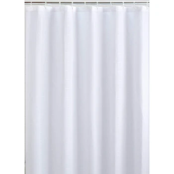 

Mildewproof Fabric Shower Curtain Waterproof, Water Repellent and Antibacterial, 72X72 (White)