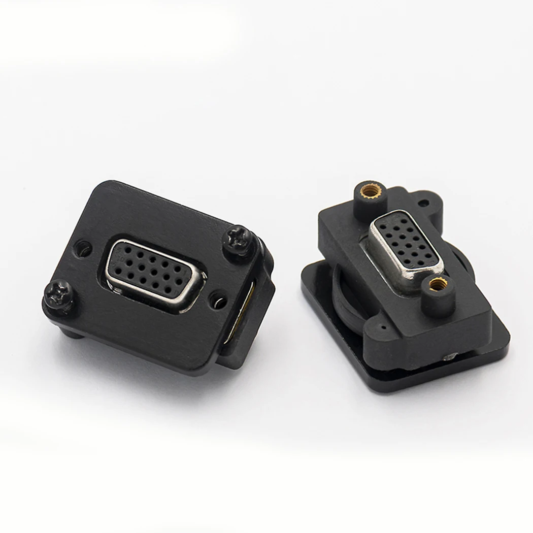 Soldering VGA DB15 DB9 D Type Data Cable Adapter Female to Connector Front and Rear 9pin Port Socket Panel | Строительство и