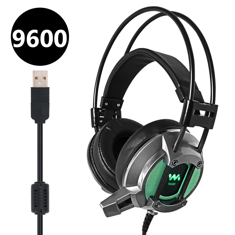 

ChonChow Professional Gaming Headphone 7.1 Virtual Surround wired LED Headset Earphone with Microphone for Computer PC Gamer