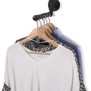 

Wall Mounted Clothes Hanger, Heavy Duty Detachable Metal Iron Hanging Rack for Clothes,Multiple Purpose Garment Towel Hanging Ro