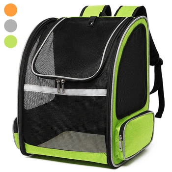 

Pet Carriers Backpacks For Cat Dog Small Animal Large Capacity Portable Cationic Linen Small Pet Bag Carriers Back