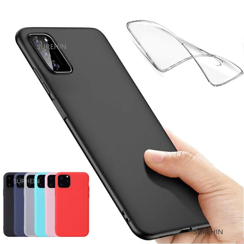 Силиконовый чехол для Samsung galaxy S20 Plus S10 A70 A71 A50 A51 A40 A20S A10 A01 черный мягкий samsung ultra |