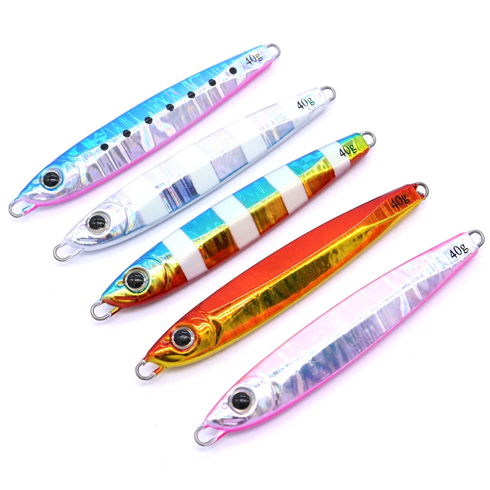 Casfun Slow Jig GUN 2 литья джиг 10 г 20 30 40 60 5 шт./лот искусственная приманка для рыбалки