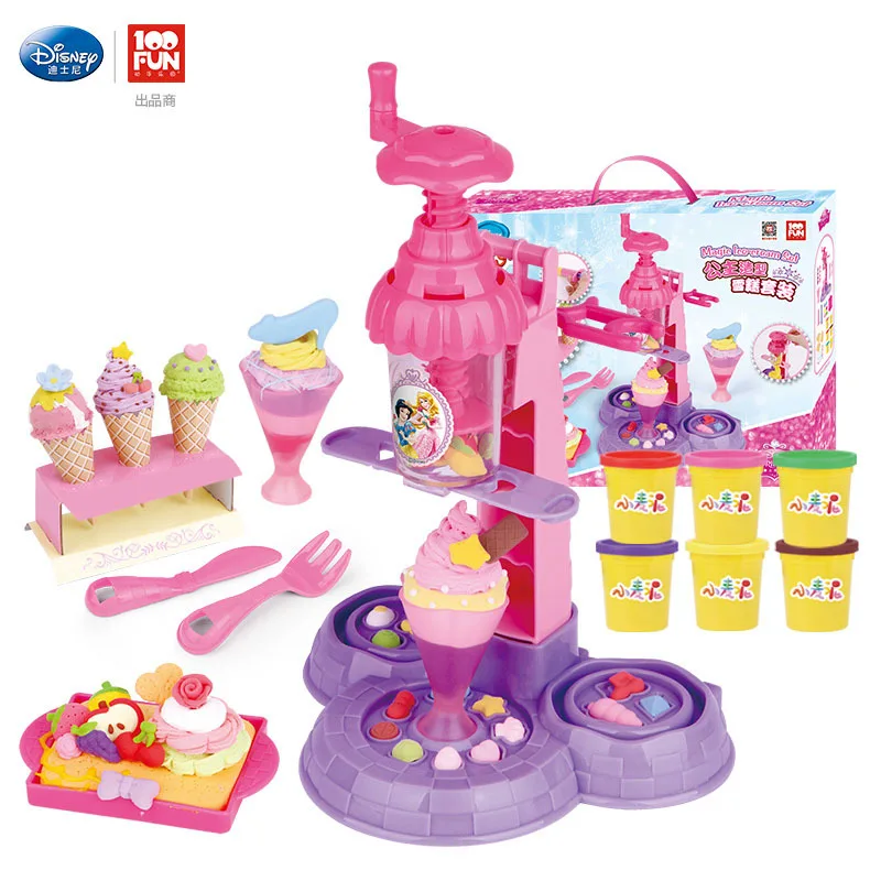 

Disney Princess Modeling Ice Cream Set Plasticene 3D Colored Clay Handmade DIY Clay Tool Ds-1613