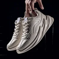 Мужские, весенне-осенние массивные кроссовки с высоким берцем; туфли в стиле «хип-хоп»; мужская повседневная обувь; модная обувь в теннисном стиле Канье Уэст, обувь склад модной обуви с волнообразным краем; Zapatos De Hombre