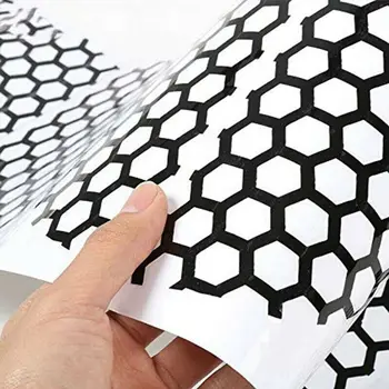 

Cover Taillight Stickers PVC Waterproof Exterior Accessories Honeycomb pattern
