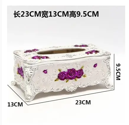 Europe classic metal tissue box kitchen tissue holder paper towel box papier cadeau rouleau for tissue paperZJH083 - Цвет: C3