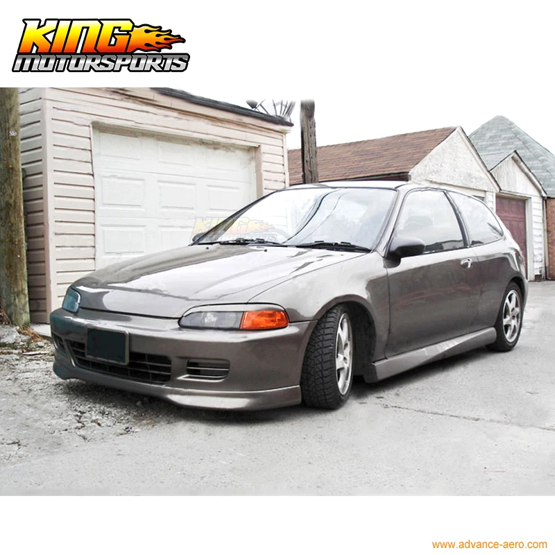 Подходит для HONDA CIVIC EG HATCHBACK купе Тип R переднего бампера сплиттеры губ глобальная