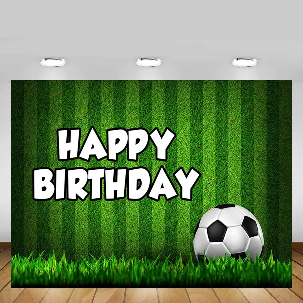 

Mehofond Football Field Backdrop Grassland Boy Baby Birthday Party Photography Background Decor Banner Photo Studio Photocall