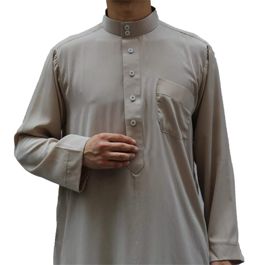 Абайя для взрослых мусульманский человек Исламская одежда jubba thebe Kurta Пакистан арабское вечернее платье традиционный Рамадан с длинным рукавом халаты