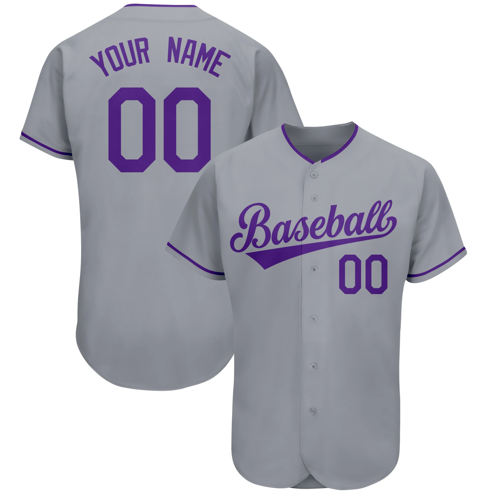 Stitched Baseball Jersey Embroidery Team Name Number Breathable Button Baseball Shirt Hip-Hop Street Style for Men/Teens