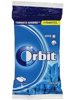 

Orbit - Chicle sin azúcar con sabor a menta - 4 paquetes x 10 grageas