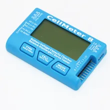 

RC CellMeter 8 1-8S Capacity battery Test Meter with Battery Voltage Balance Servo Checker Monitor Testers