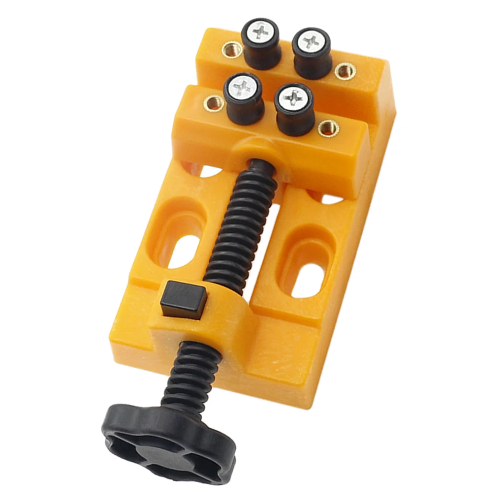 Mini Drill Press Vise Clamp for Jewelry Walnut Watch Seal Stamp Carving Tool