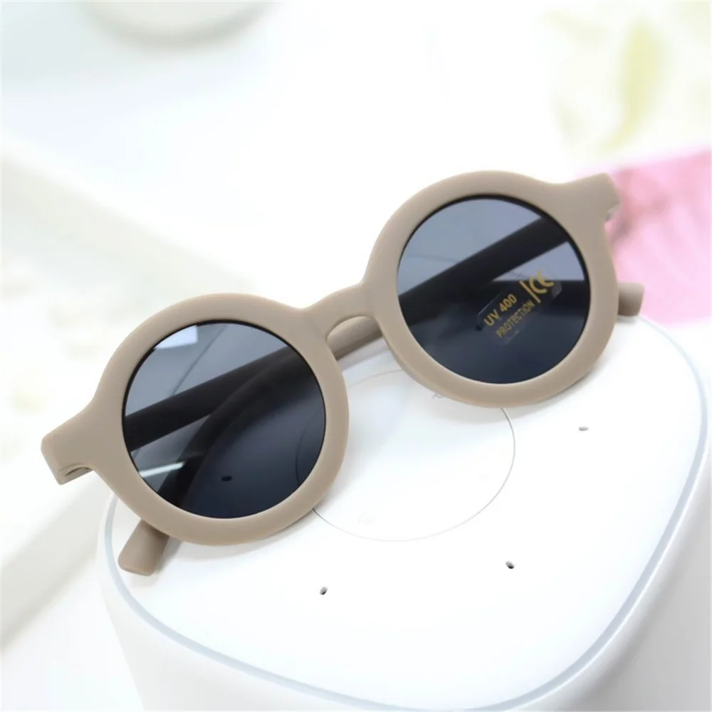 New Lovely Kids Baby Sunglasses Children Sun Round Street Beat Boy Girls Eyeglasses Protection Glasses Hair Accessories_voghion.com