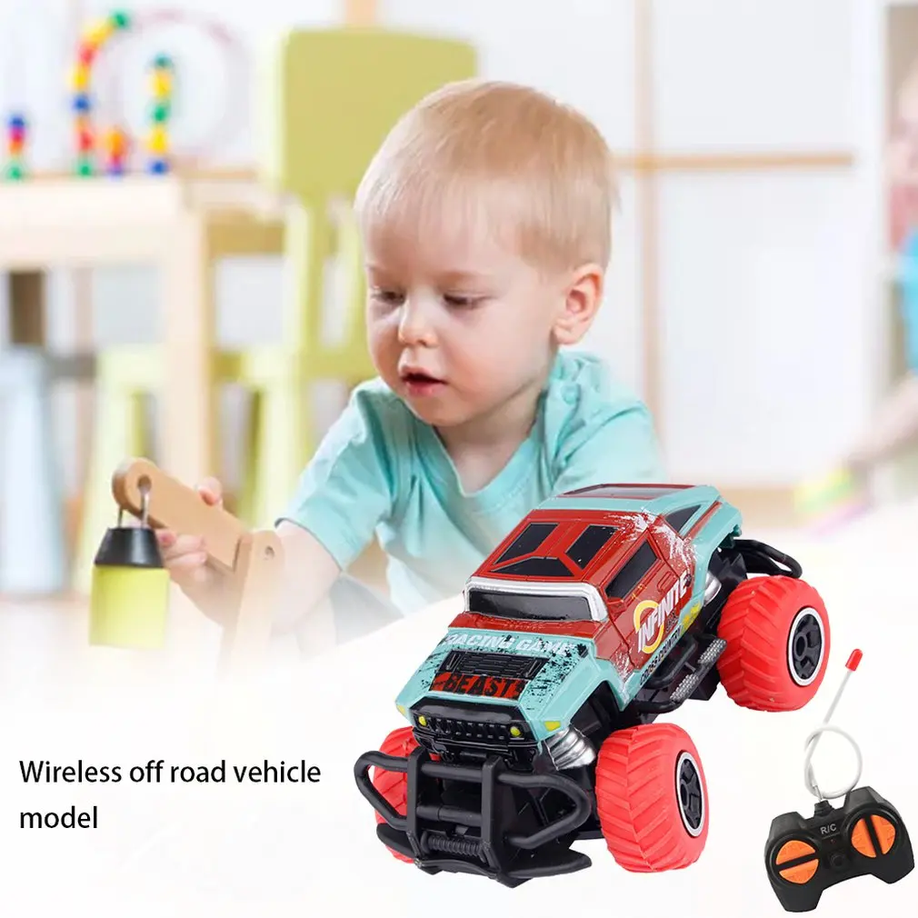 Children's Remote Control Toy Car Four-way Wireless Off-road Car Model Boy Electric Toy Car Boy Kids Toy