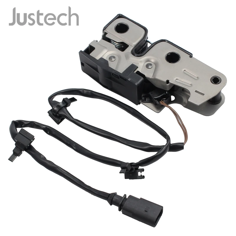 Justech капот двигателя защелка капота защелкой 1K1823509E для VW MK5 Golf V Jetta 04-11 12 V 2 Пальцы автомобилей спереди замки