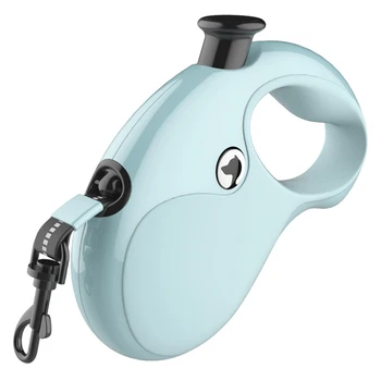 

5M Flexible Portable Nylon Press Button Traction Rope Reflective Heavy Duty Home Automatic Retractable Dog Leash Walking Running