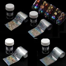 Стиль маникюра звезда переводная бумага набор 16-a набор цветные наклейки на ногти кружева звезда бумага для ногтей FOI