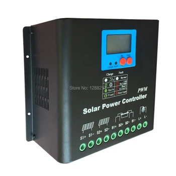

192V/220V/240V 30A 50A 60A 80A Current DC PWM Solar Charge Controller PV Charger Battery Banks Charger for Solar Power System