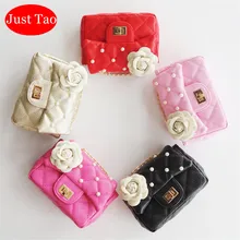 Просто Тао! Детский модный кожаный кошелек, жемчужные сумочки с цветами для маленьких детей, маленький кошелек для монет, Детские кошельки JT025