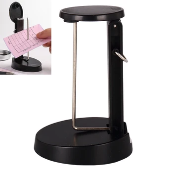 

Receipt Holder Simple Stainless Steel Spike Bill Wall-mounted Ticket Fork Stand Memo Note Spike Stick Stand for Office Hot Sale