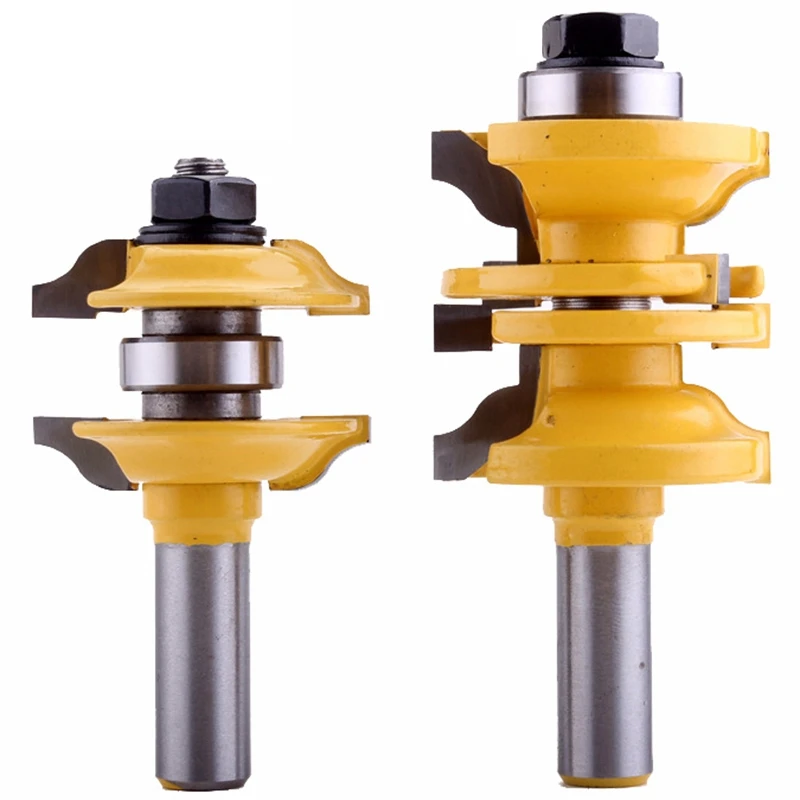 

2Pcs 12mm Shank Entry & Interior Door Ogee Router Bit Matched Milling Cutter Set for Wood Woodworking Machine