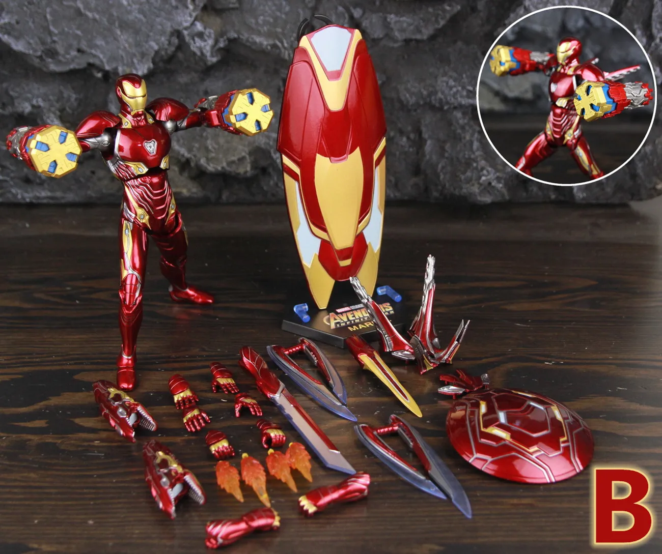 ZD Toys Deluxe Ironman Mark L 50 MK50 Nano Armadura Armas 7